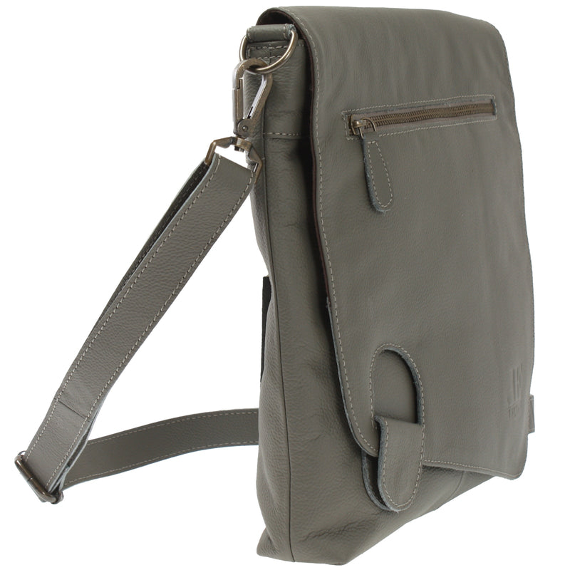 Leconi Umhängetasche Ledertasche Damen Schultertasche Leder oliv LE3073 Meist gekauft