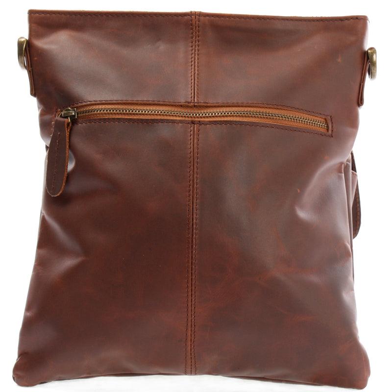 Leconi Umhängetasche Schultertasche Ledertasche Leder braun LE3084 Begrenzte Freigabe