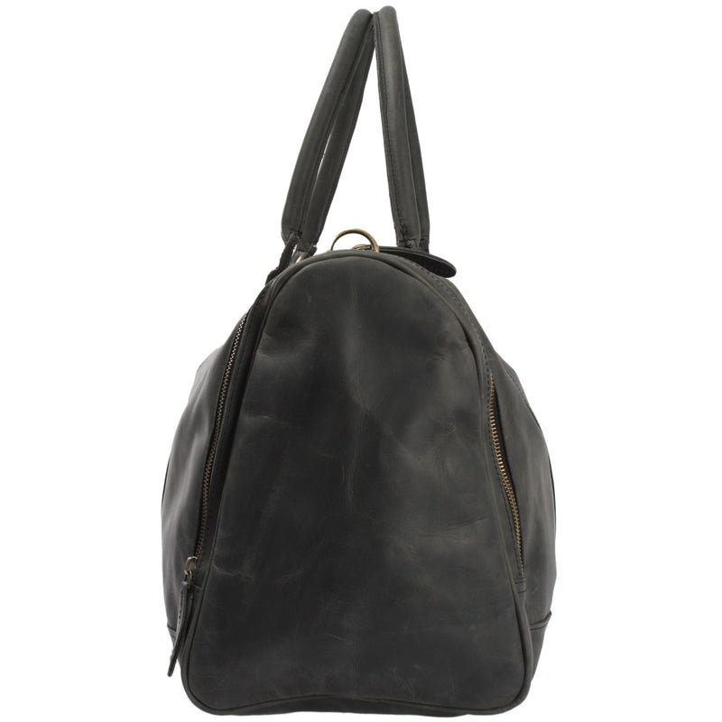 Leconi Reisetasche Weekender Sporttasche Ledertasche Damen Herren Leder grau LE2017 Zeitbegrenzte Promotion