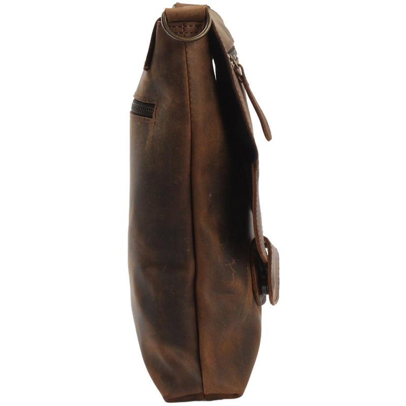 Leconi Umhängetasche Ledertasche Schultertasche Leder schlamm LE3027 Bis zu 55% Rabatt