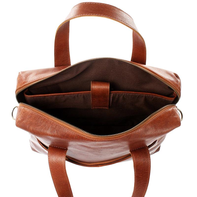 Leconi Schultertasche Henkeltasche Shopper Handtasche Damen Leder braun LE0059 Hotsell