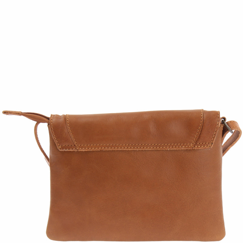 Leconi kleine Umhängetasche Ledertasche Damentasche Schultertasche Leder cognac LE3078 Zeitlich begrenztes Angebot