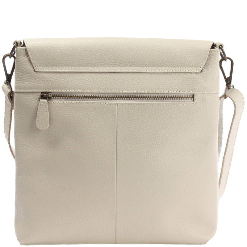 Leconi Umhängetasche Ledertasche Damen Schultertasche Leder beige LE3073 Bestseller