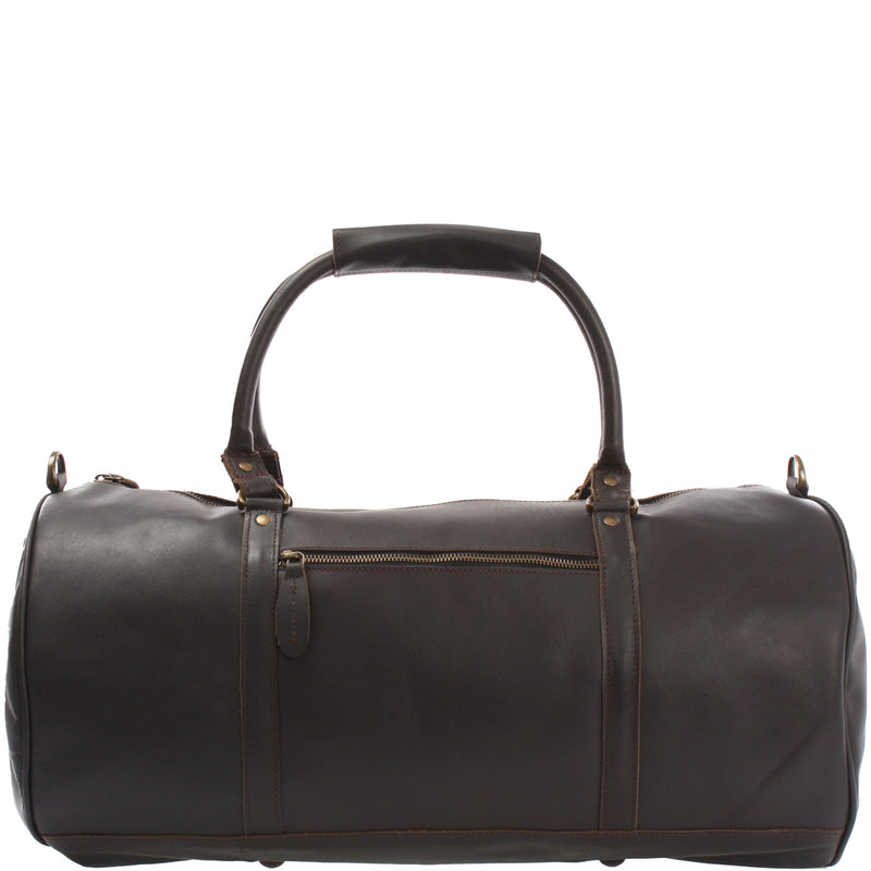 Leconi Weekender Reisetasche Sporttasche vintage Leder dunkelbraun LE2004 Bestseller
