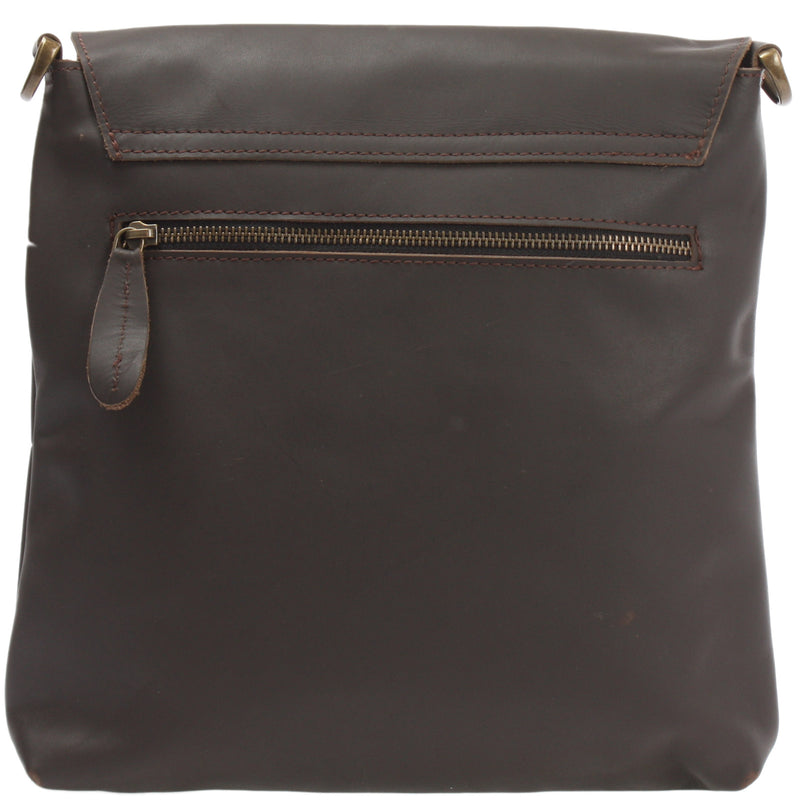 Leconi Umhängetasche Ledertasche Schultertasche Leder dunkelbraun LE3027 Zeitbegrenzte Promotion