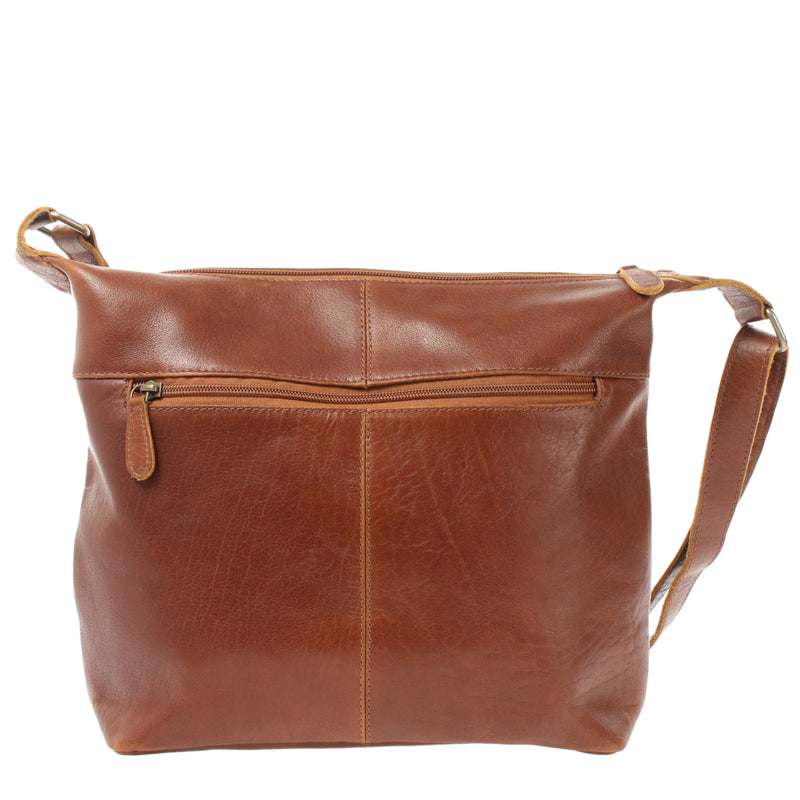 Leconi Umhängetasche Beuteltasche Ledertasche Damentasche Leder braun LE0064 Bis zu 50% Rabatt