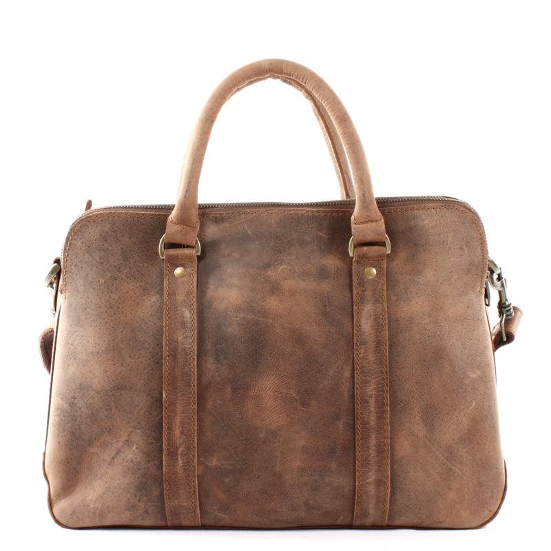 Leconi Umhängetasche Schultertasche Henkeltasche Damentasche Aktentasche Buisnesstasche Leder braun LE3065 Sonderangebot der Fabrik