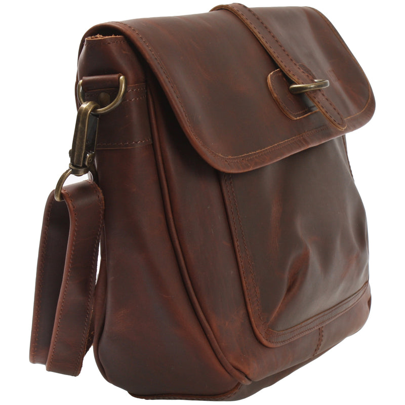 Leconi Umhängetasche Damen Schultertasche Damentasche Handtasche Leder braun LE3053 Bis zu 55% Rabatt