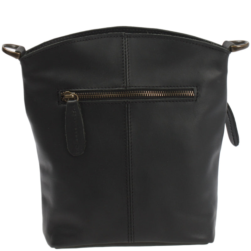 Leconi kleine Umhängetasche Schultertasche Freizeittasche Leder schwarz LE3049 Discount Store für neue Produkte