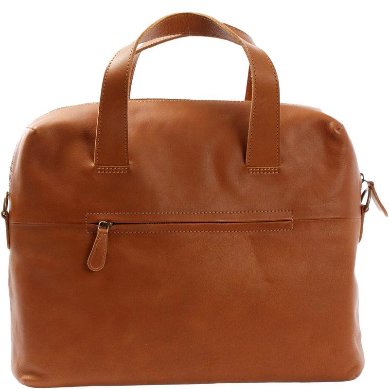 Leconi Schultertasche Henkeltasche Shopper Handtasche Damen Leder cognac LE0059 Super Rabatt