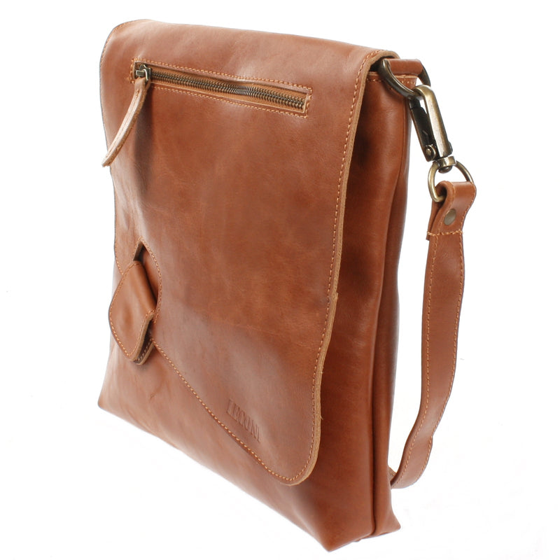 Leconi Umhängetasche Ledertasche Damen Schultertasche Leder cognac LE3027 Riesige Rabatte