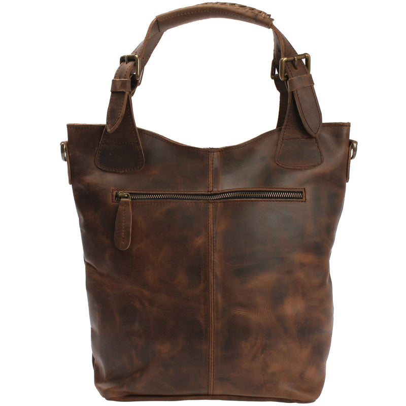 Leconi Umhängetasche Schultertasche Henkeltasche Damentasche Leder schlamm LE0054 Kostenloser Versand international