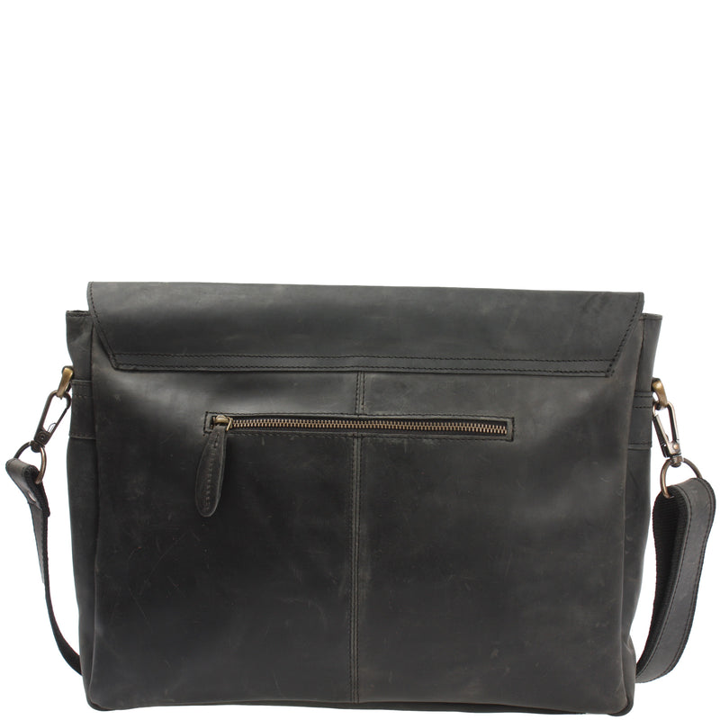 Leconi Messenger Bag Collegetasche DIN A4 Kuriertasche Leder grau LE3032 Verkauf