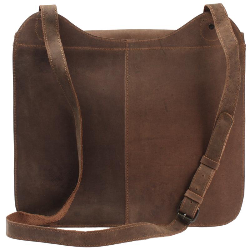 Leconi Messenger Bag Aktentasche Damen Herren Vintage Leder braun LE3020 Angebote