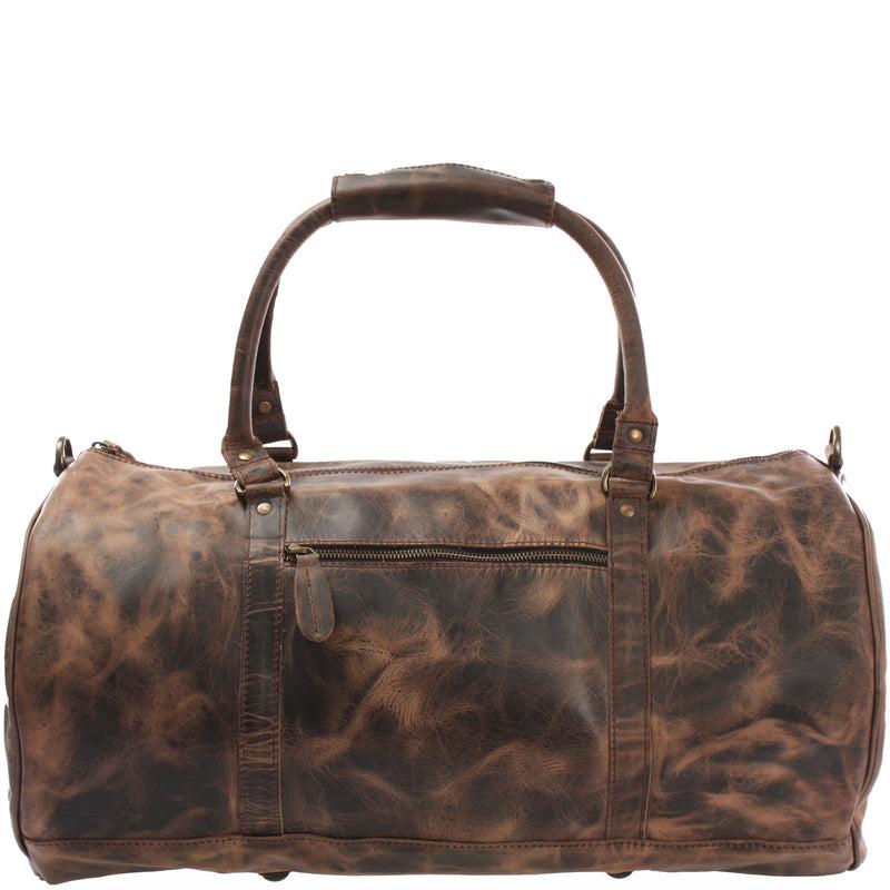 Leconi Weekender Reisetasche Sporttasche vintage Leder schlamm LE2004 Blitzverkäufe