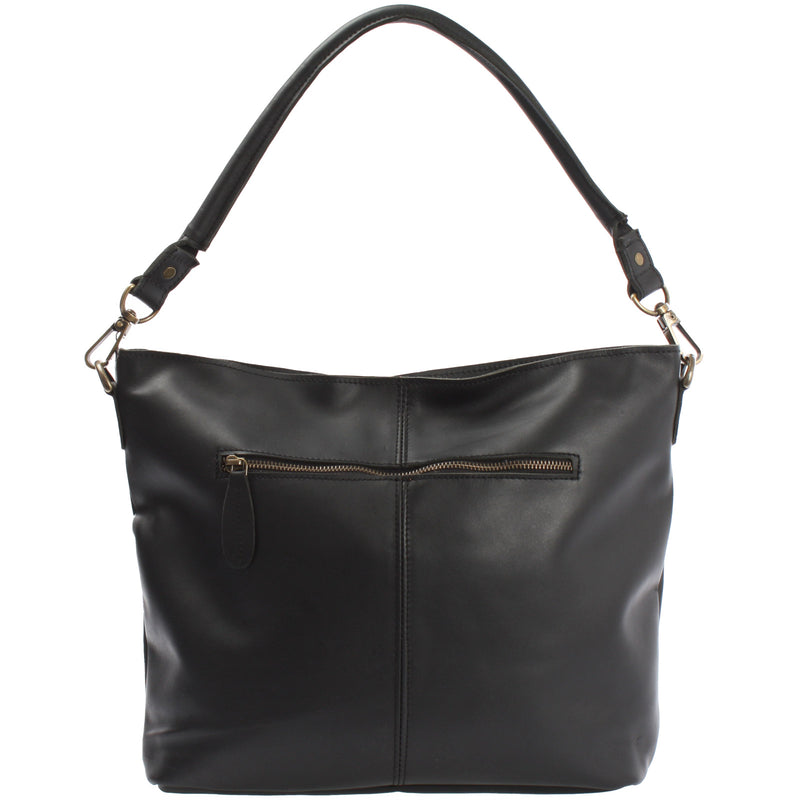 Leconi Schultertasche Umhängetasche Ledertasche Leder schwarz LE0039 Clearance-Verkauf