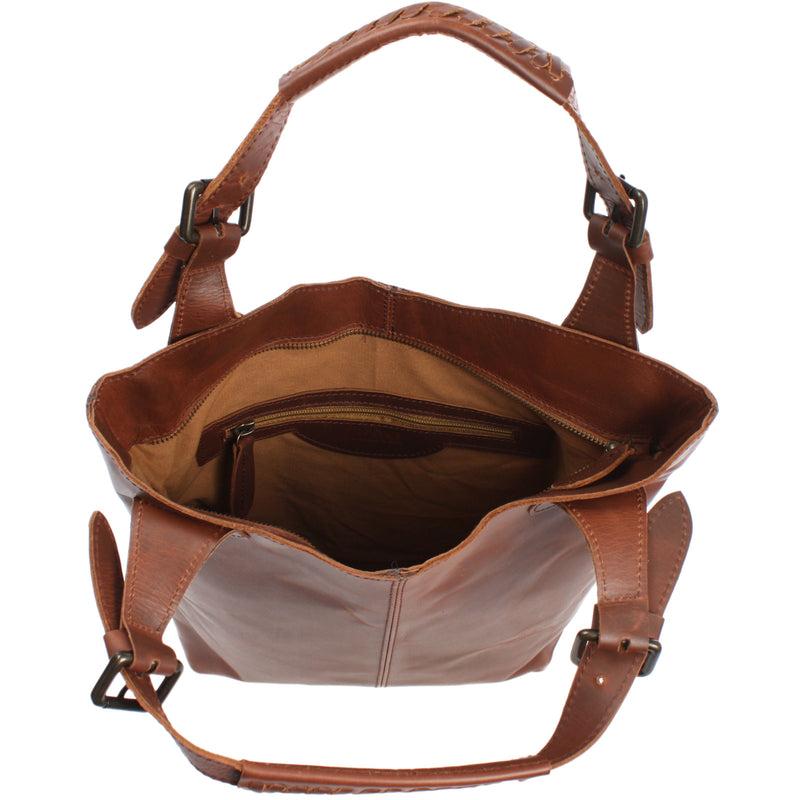 Leconi Shopper Henkeltasche Damentasche Leder braun LE0033 Black Friday