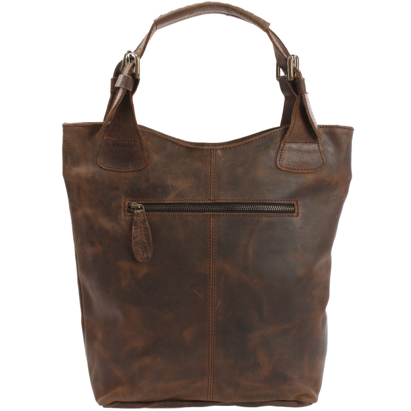 Leconi Henkeltasche Ledertasche Damentasche Leder schlamm LE0033 Osterangebot