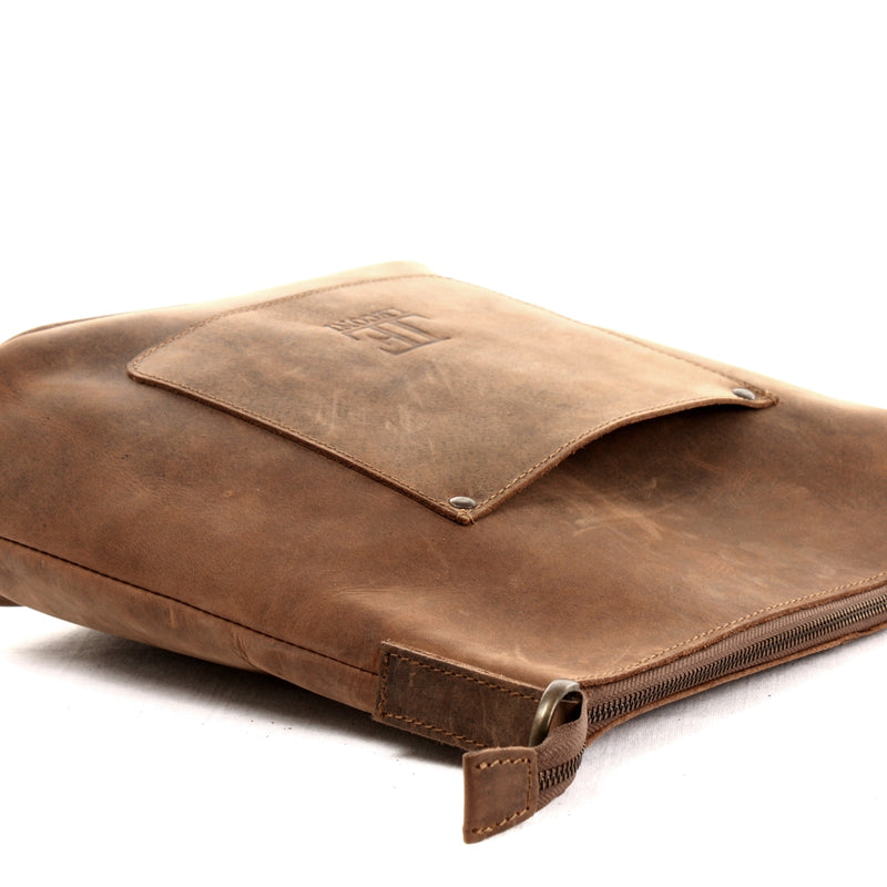 Leconi Umhängetasche Schultertasche Damentasche Ledertasche Leder braun LE3067 Saisonale Angebote
