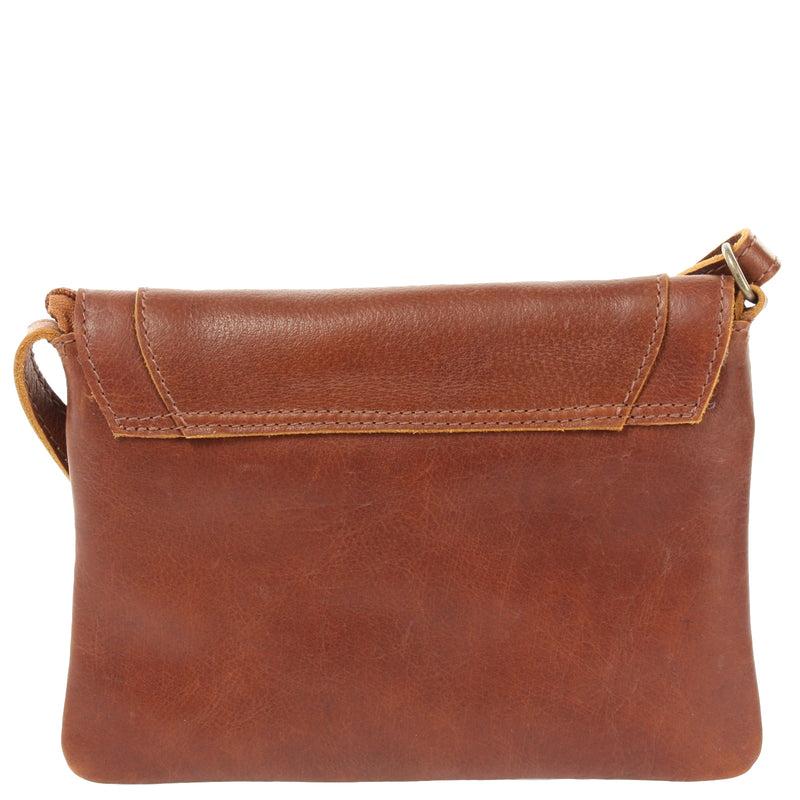 Leconi kleine Umhängetasche Ledertasche Damentasche Schultertasche Leder braun LE3078 Tägliche Deals