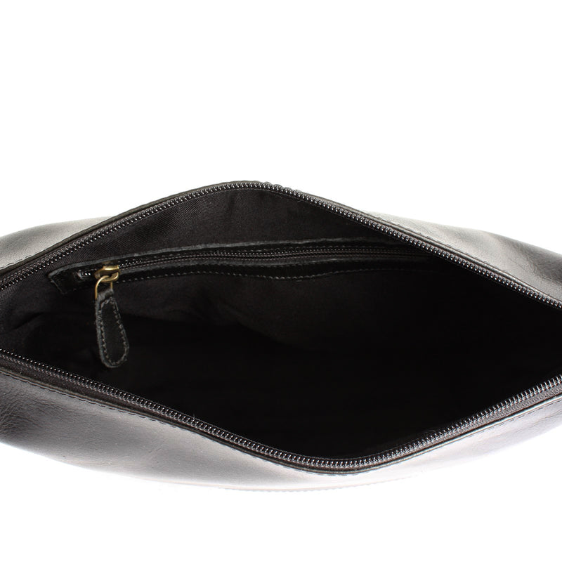 Leconi Umhängetasche Beuteltasche Ledertasche Damentasche Leder schwarz LE0064 Bis zu 65% Rabatt