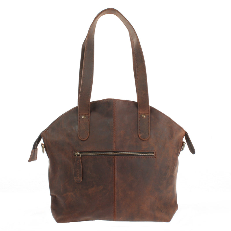 Leconi Shopper Schultertasche Damen Handtasche Ledertasche Henkeltasche Leder schlamm LE0060 Sonderangebot der Fabrik