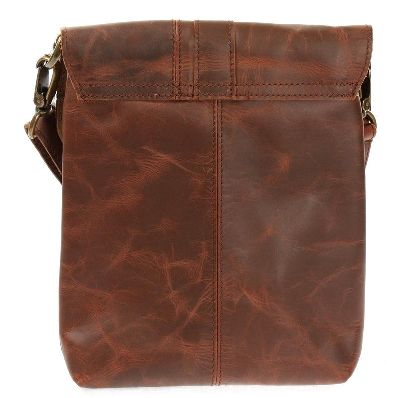 Leconi kleine Umhängetasche Damentasche Herrentasche Ledertasche braun LE3033 Bis zu 55% Rabatt