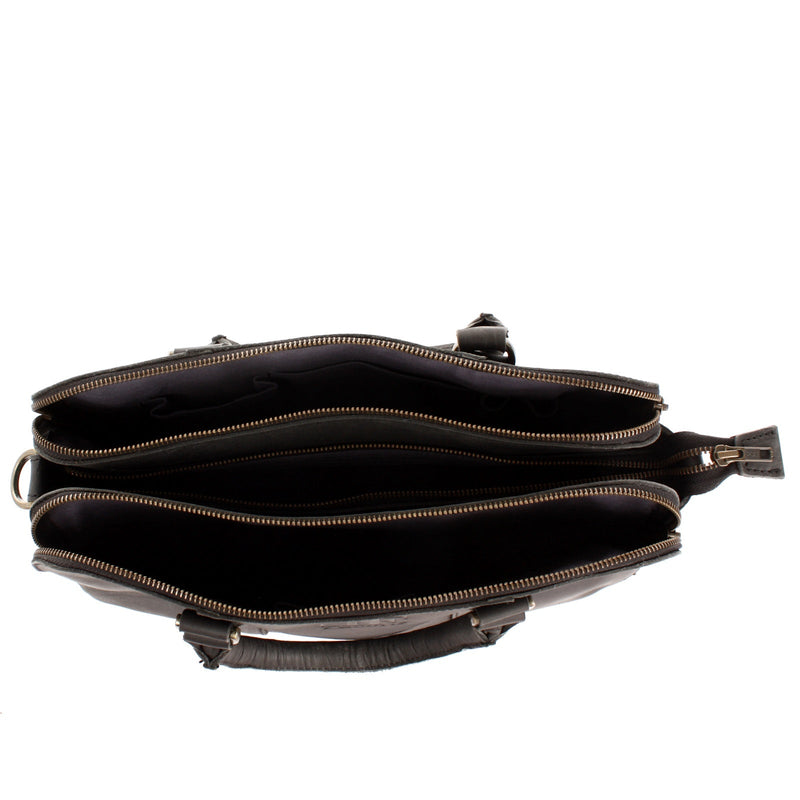 Leconi Umhängetasche Schultertasche Henkeltasche Damentasche Aktentasche Buisnesstasche Leder schwarz LE3065 Rabatte dieses Monats