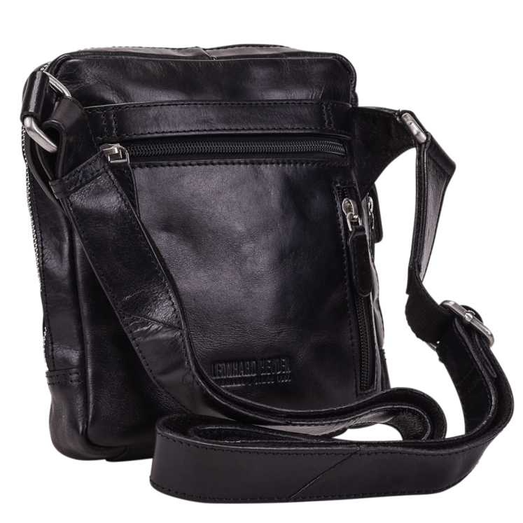 Leonhard Heyden Cambridge RV-Umhängetasche S Schwarz Top Angebot