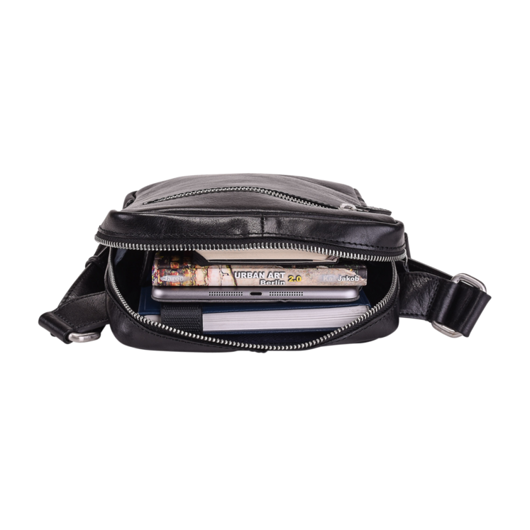 Leonhard Heyden Cambridge RV-Umhängetasche S Schwarz Top Angebot
