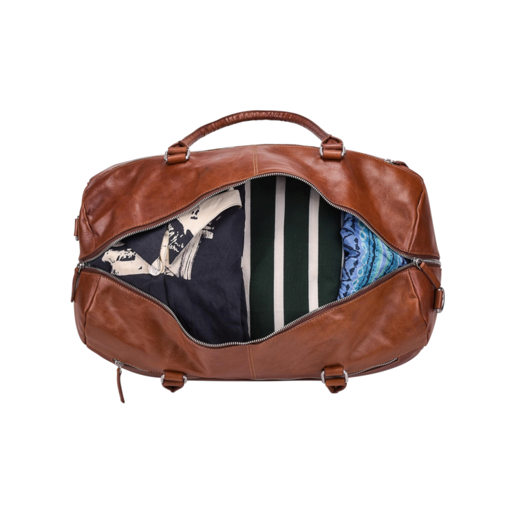 Leonhard Heyden Cambridge Reisetasche Cognac Letzter Tag