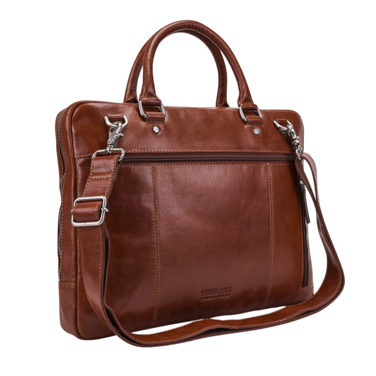 Leonhard Heyden Cambridge RV-Aktenmappe S 1 Fach Cognac Super Rabatt