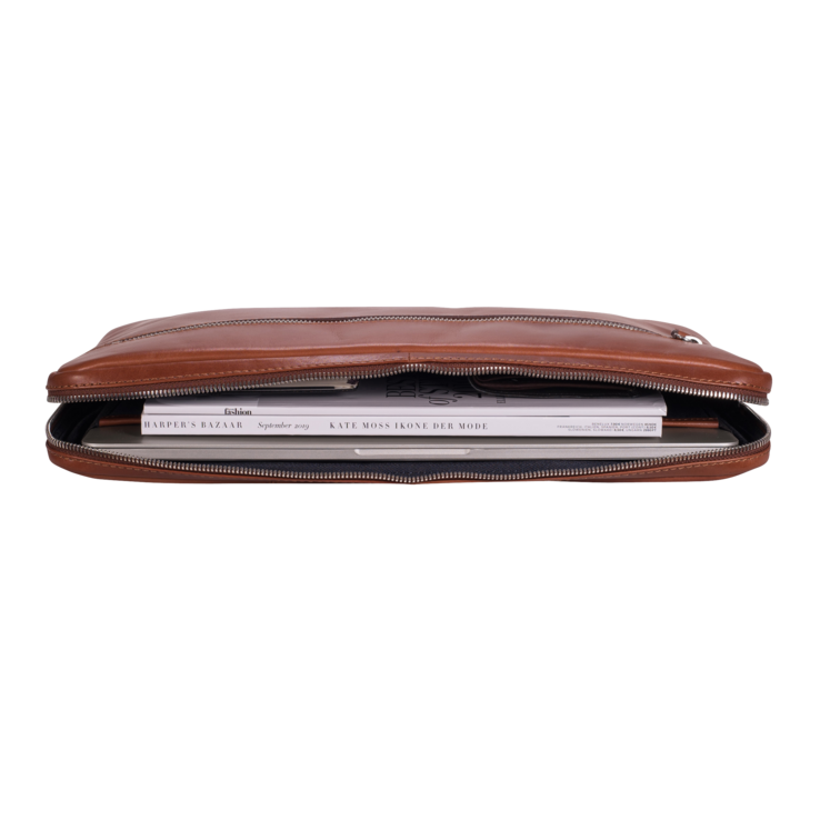 Leonhard Heyden Cambridge RV-Laptoptasche M Cognac Kostenloser Versand international