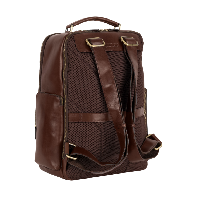 Leonhard Heyden Cambridge Business-Rucksack Rotbraun Rabatt