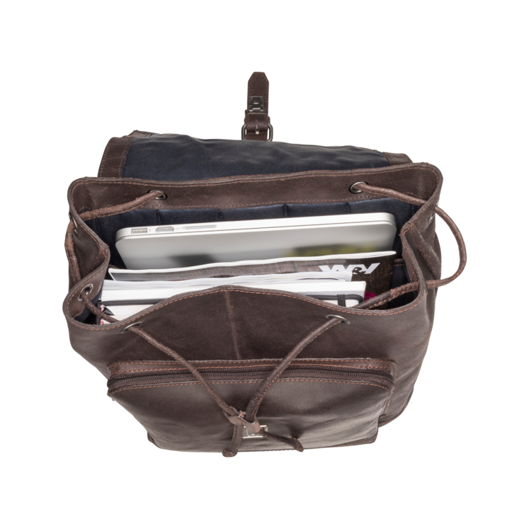 Leonhard Heyden Dakota Rucksack Braun Lagerräumung