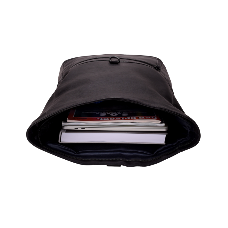 Leonhard Heyden Den Haag Rucksack Rolltop Schwarz Begrenzt auf 3 Tage