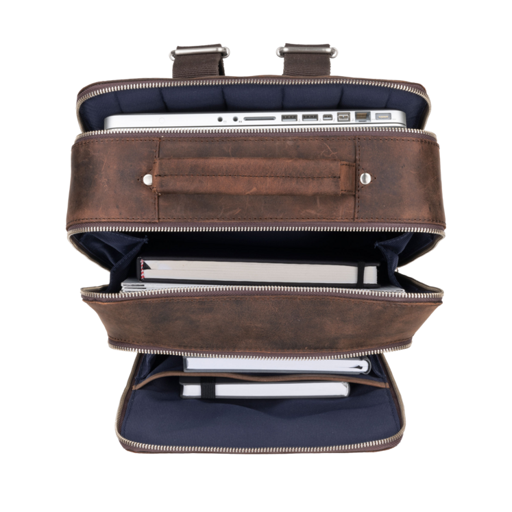 Leonhard Heyden Salisbury Business-Rucksack Braun Exklusivangebot