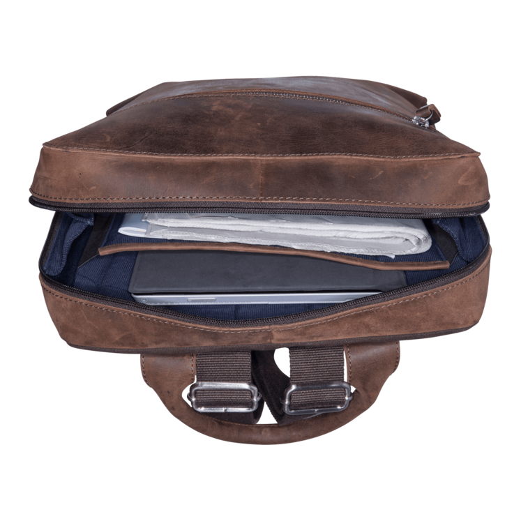 Leonhard Heyden Salisbury Business-Rucksack Braun Preisnachlass