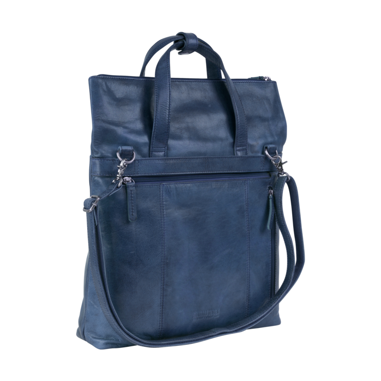 Leonhard Heyden Stockholm Kurzgriff-/Umhängetasche M Blau Blitzangebot