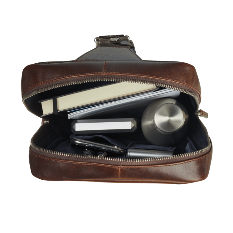 Leonhard Heyden Roma Crossbag Braun Wochenangebot
