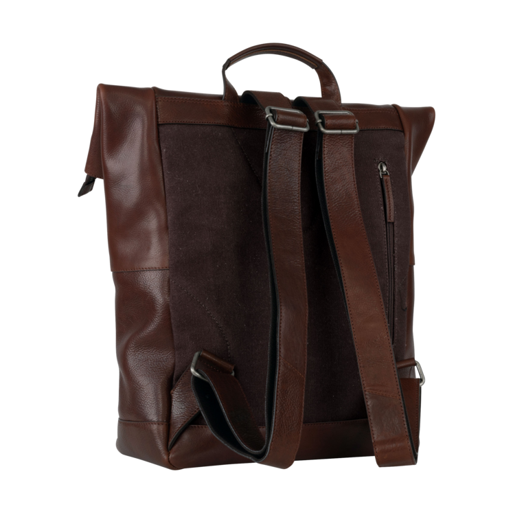Leonhard Heyden Roma Rucksack Rolltop Braun Letzter Tag