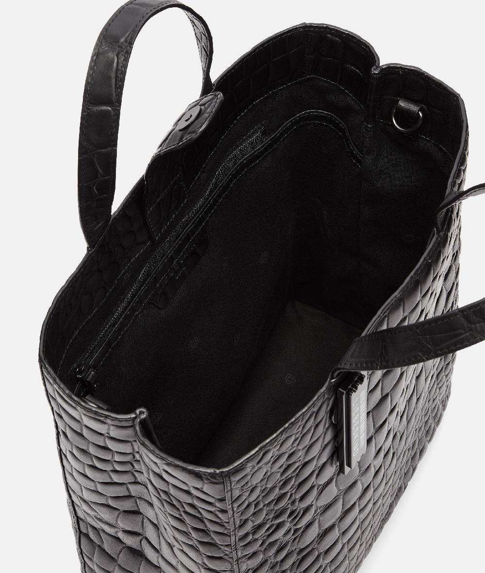 Liebeskind Berlin Kroko Paper Bag Tote M Kostenloser Versand