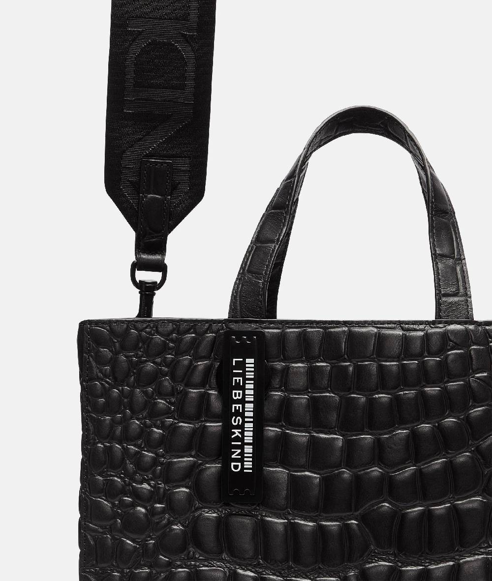 Liebeskind Berlin Kroko Paper Bag Tote M Kostenloser Versand