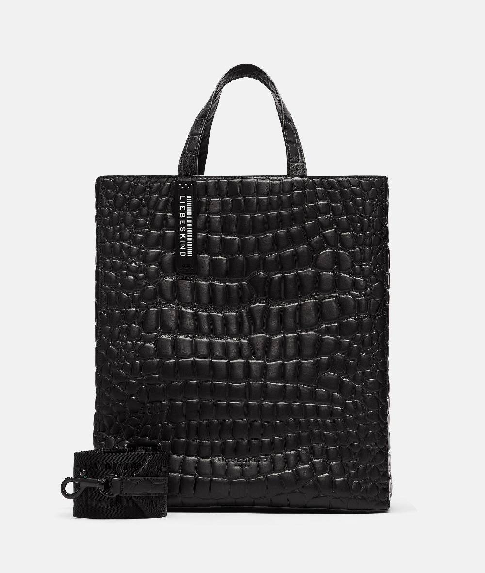 Liebeskind Berlin Kroko Paper Bag Tote M Kostenloser Versand