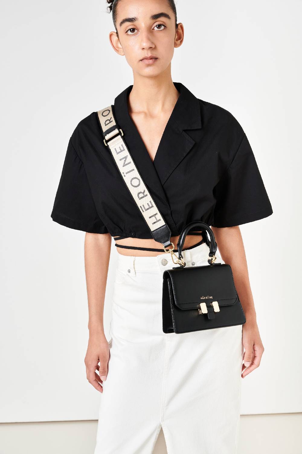 Maison Héroïne BI-COLOR LOGO SHOULDER STRAP Tägliche Deals