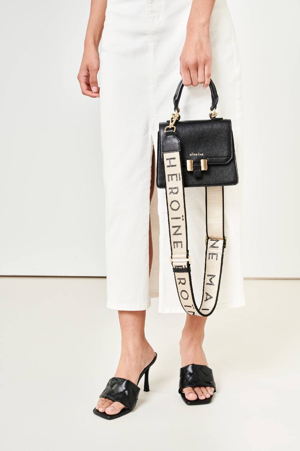 Maison Héroïne BI-COLOR LOGO SHOULDER STRAP Tägliche Deals