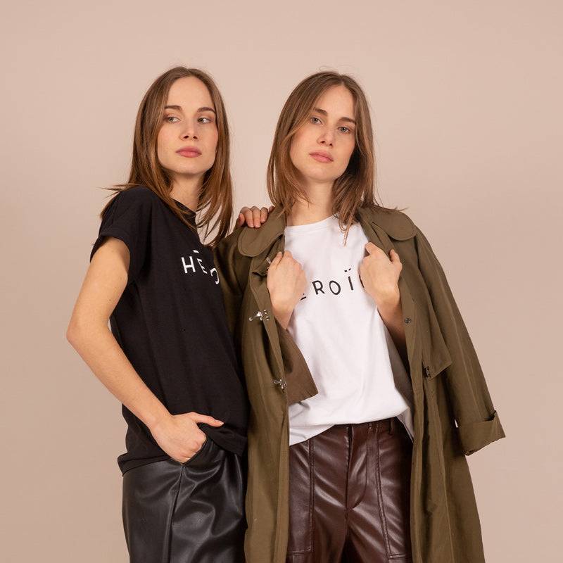 Maison Héroïne HĒROÏNE T-SHIRT BLACK 50% Rabatt mit kostenlosem Versand