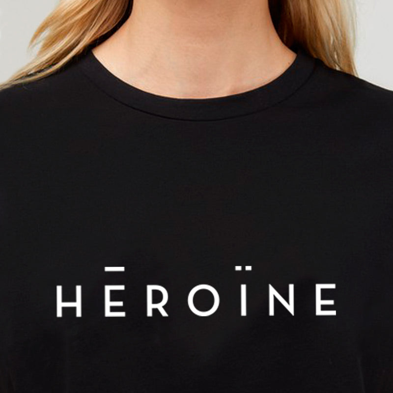 Maison Héroïne HĒROÏNE T-SHIRT BLACK 50% Rabatt mit kostenlosem Versand