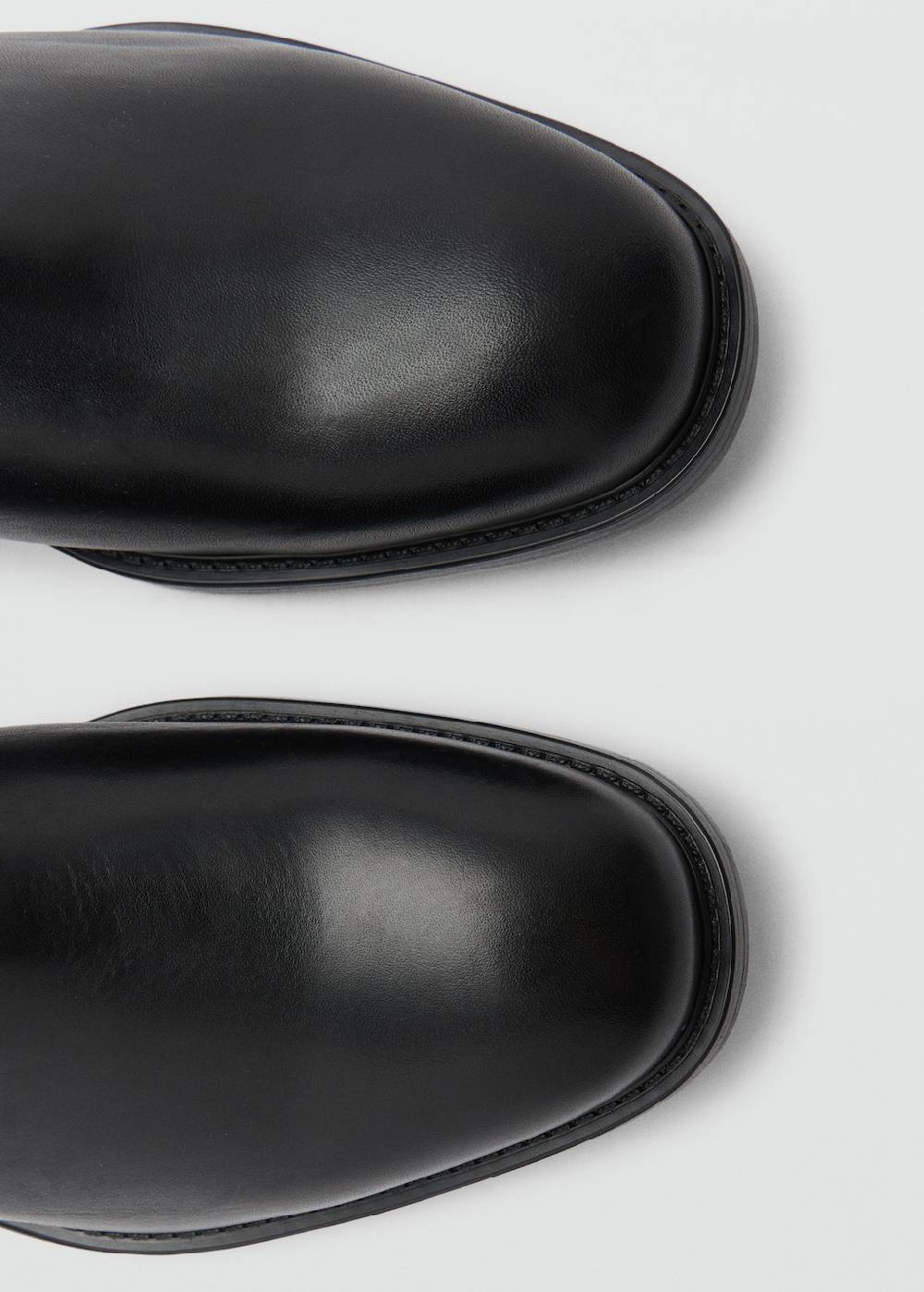 ﻿Mango Chelsea Boots aus poliertem Leder Sonderangebot