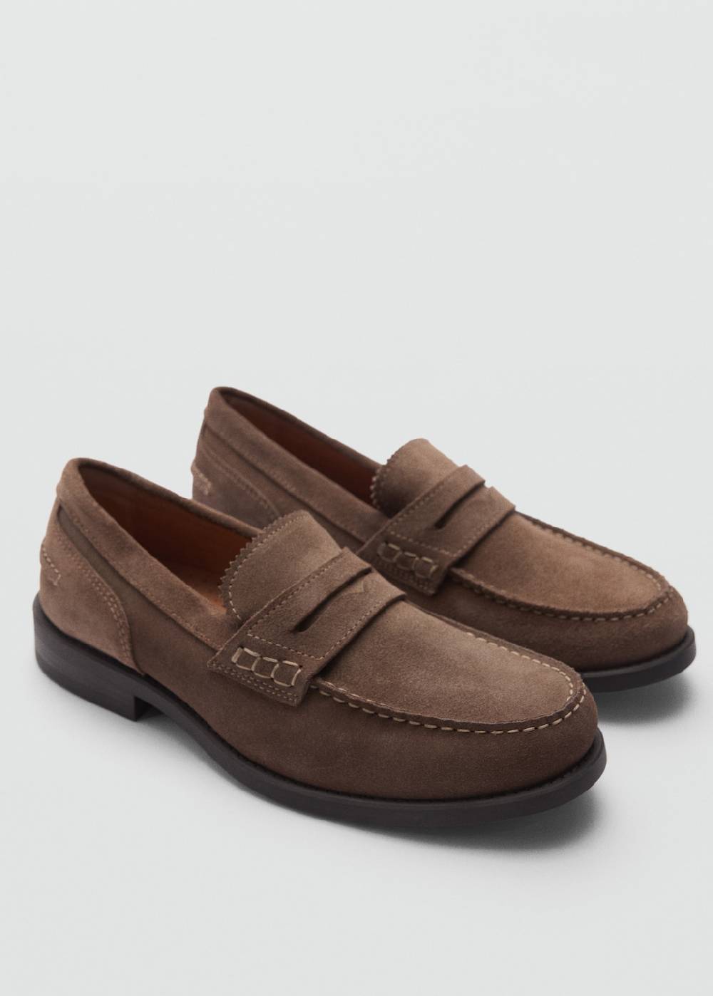 Mango Ledermokassins aus Wildleder Black Friday